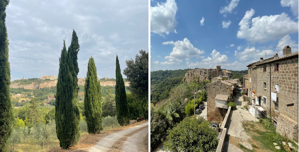 Fietstocht naar Rome stadje heuvels levenslessen