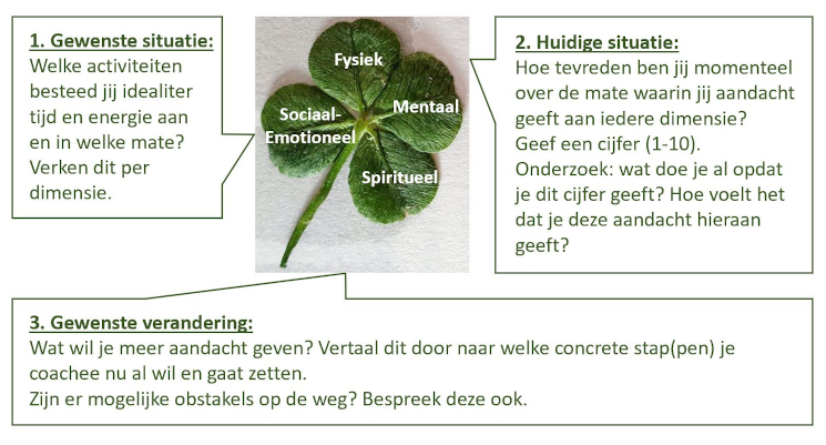 Wat is in balans zijn: Anke Nienhuis ontwikkelde de Klaverblad wandelcoach tool